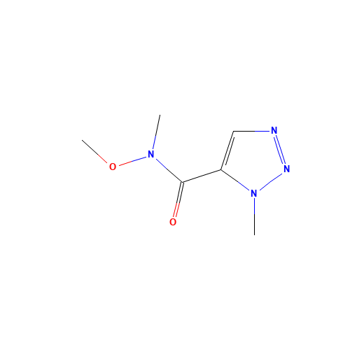 N-methoxy-N,3-dimethyltriazole-4-carboxamide (CAS: 1599529-75-5) - Chemical Structure and Molecular Formula 