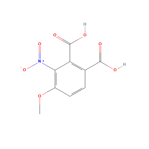 4-methoxy-3-nitrophthalic acid (CAS: 98589-66-3) - Chemical Structure and Molecular Formula 