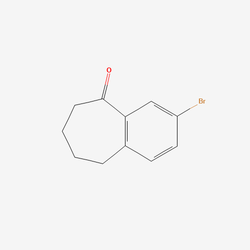 3-bromo-6,7,8,9-tetrahydrobenzo[7]annulen-5-one (CAS: 87779-78-0) - Chemical Structure and Molecular Formula 