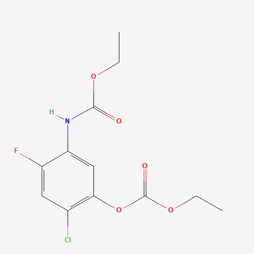 [2-chloro-5-(ethoxycarbonylamino)-4-fluorophenyl] ethyl carbonate (CAS: 204330-44-9) - Related Chemical Product