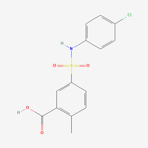 5-[(4-chlorophenyl)sulfamoyl]-2-methylbenzoic acid (CAS: 104941-53-9) - Related Chemical Product