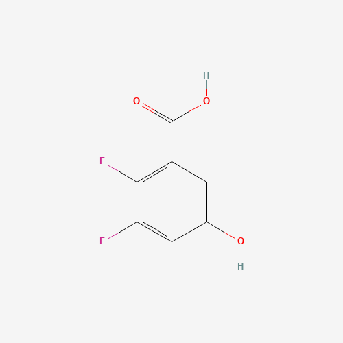2,3-difluoro-5-hydroxybenzoic acid (CAS: 749230-51-1) - Chemical Structure and Molecular Formula 