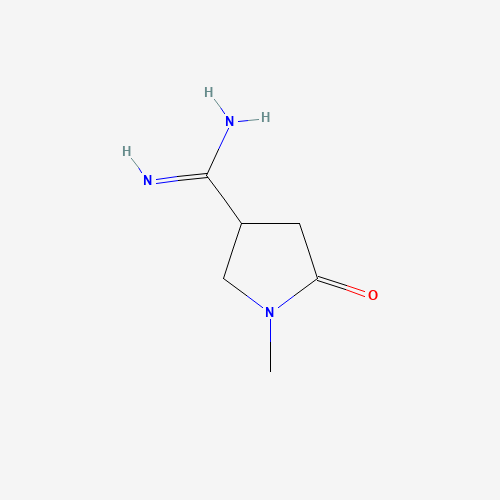 1-methyl-5-oxopyrrolidine-3-carboximidamide (CAS: 1273387-42-0) - Chemical Structure and Molecular Formula 