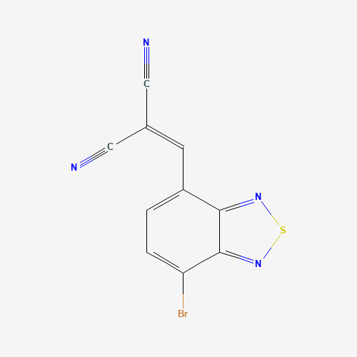 2-[(4-bromo-2,1,3-benzothiadiazol-7-yl)methylidene]propanedinitrile (CAS: 1335150-10-1) - Chemical Structure and Molecular Formula 