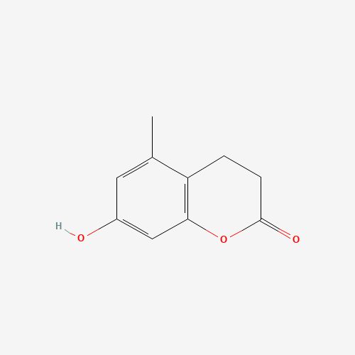 7-hydroxy-5-methyl-3,4-dihydrochromen-2-one (CAS: 55052-60-3) - Chemical Structure and Molecular Formula 