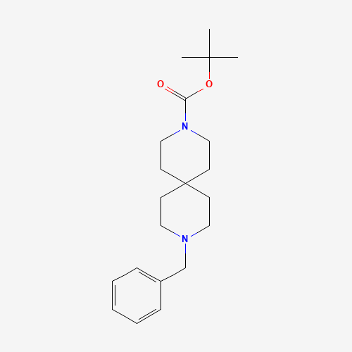 tert-butyl 9-benzyl-3,9-diazaspiro[5.5]undecane-3-carboxylate (CAS: 929302-01-2) - Chemical Structure and Molecular Formula 