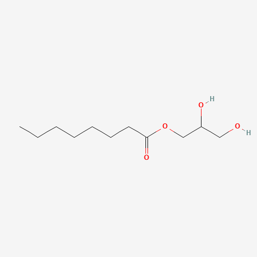 2,3-dihydroxypropyl octanoate (CAS: 26402-26-6) - Chemical Structure and Molecular Formula 