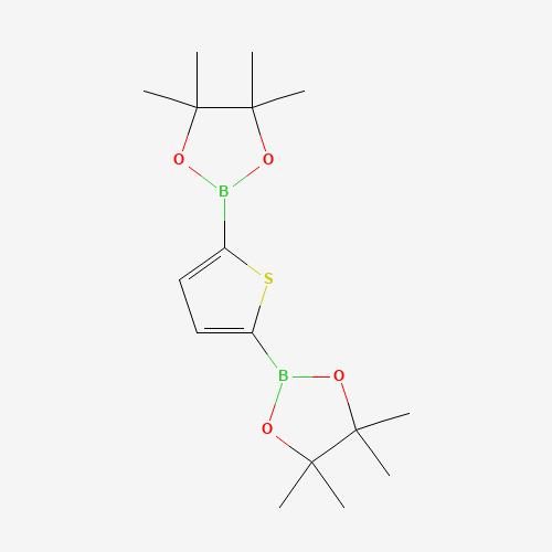 4,4,5,5-tetramethyl-2-[5-(4,4,5,5-tetramethyl-1,3,2-dioxaborolan-2-yl)thiophen-2-yl]-1,3,2-dioxaborolane (CAS: 175361-81-6) - Related Chemical Product