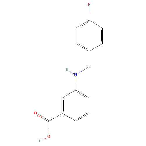3-[(4-fluorophenyl)methylamino]benzoic acid (CAS: 718602-89-2) - Related Chemical Product