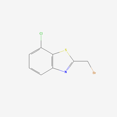 2-(bromomethyl)-7-chloro-1,3-benzothiazole (CAS: 848696-95-7) - Chemical Structure and Molecular Formula 