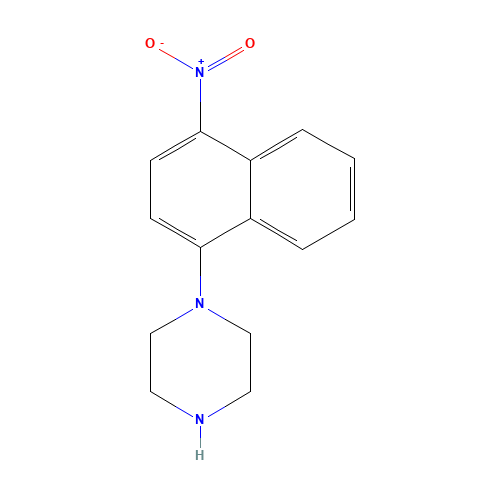 1-(4-nitronaphthalen-1-yl)piperazine (CAS: 170912-82-0) - Chemical Structure and Molecular Formula 