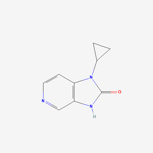 1-cyclopropyl-3H-imidazo[4,5-c]pyridin-2-one (CAS: 380605-29-8) - Chemical Structure and Molecular Formula 