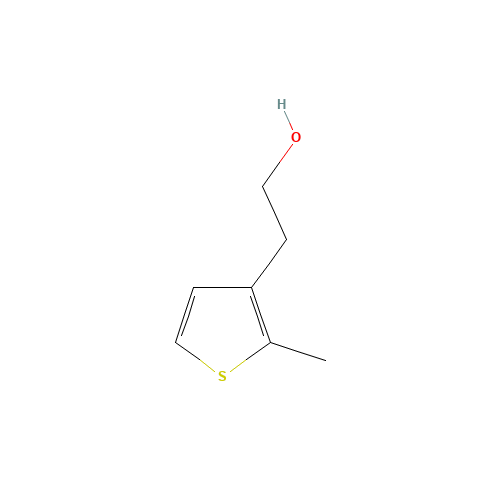 2-(2-methylthiophen-3-yl)ethanol (CAS: 89500-82-3) - Chemical Structure and Molecular Formula 