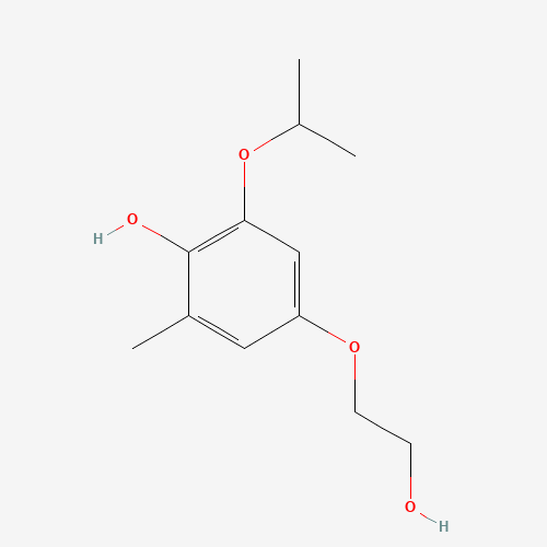 4-(2-hydroxyethoxy)-2-methyl-6-propan-2-yloxyphenol (CAS: 1308652-93-8) - Related Chemical Product