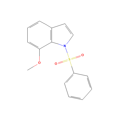 1-(benzenesulfonyl)-7-methoxyindole (CAS: 146073-32-7) - Chemical Structure and Molecular Formula 