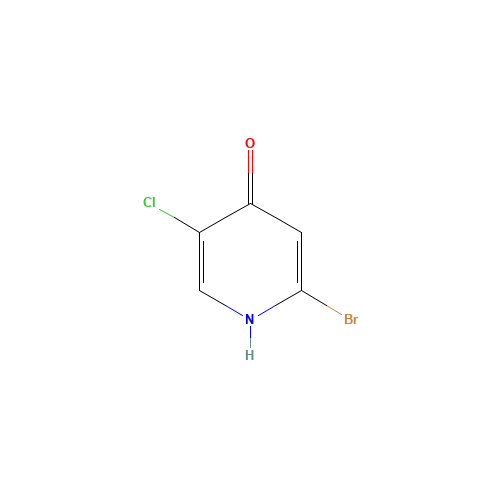 2-bromo-5-chloro-1H-pyridin-4-one (CAS: 1196145-66-0) - Chemical Structure and Molecular Formula 