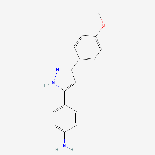 4-[3-(4-methoxyphenyl)-1H-pyrazol-5-yl]aniline (CAS: 1196986-44-3) - Related Chemical Product