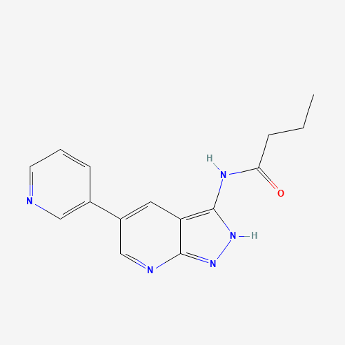N-(5-pyridin-3-yl-2H-pyrazolo[3,4-b]pyridin-3-yl)butanamide (CAS: 405221-09-2) - Related Chemical Product