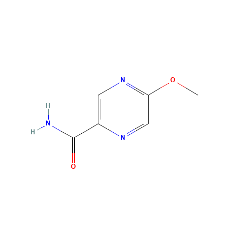 5-methoxypyrazine-2-carboxamide (CAS: 19222-85-6) - Chemical Structure and Molecular Formula 