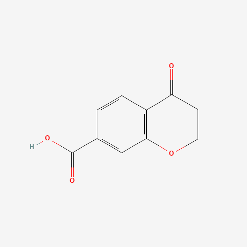 4-oxo-2,3-dihydrochromene-7-carboxylic acid (CAS: 90921-09-8) - Chemical Structure and Molecular Formula 