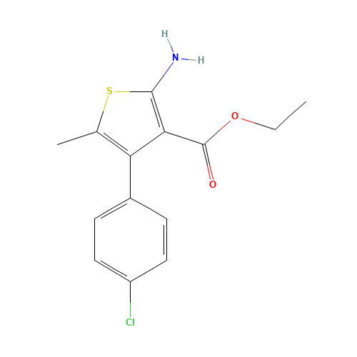 ethyl 2-amino-4-(4-chlorophenyl)-5-methylthiophene-3-carboxylate (CAS: 350989-77-4) - Related Chemical Product