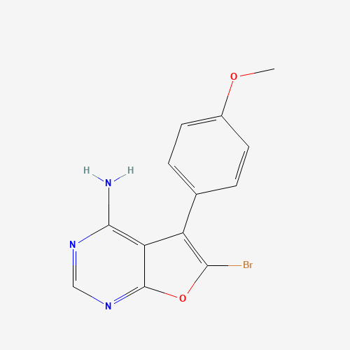 6-bromo-5-(4-methoxyphenyl)furo[2,3-d]pyrimidin-4-amine (CAS: 501693-20-5) - Related Chemical Product