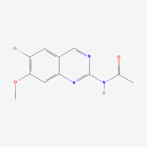 N-(6-bromo-7-methoxyquinazolin-2-yl)acetamide (CAS: 1191932-23-6) - Chemical Structure and Molecular Formula 