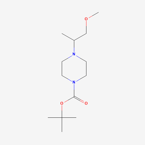 tert-butyl 4-(1-methoxypropan-2-yl)piperazine-1-carboxylate (CAS: 1404531-10-7) - Chemical Structure and Molecular Formula 