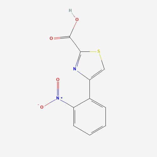 4-(2-nitrophenyl)-1,3-thiazole-2-carboxylic acid (CAS: 1141669-77-3) - Chemical Structure and Molecular Formula 