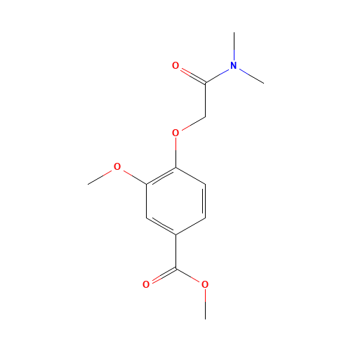 methyl 4-[2-(dimethylamino)-2-oxoethoxy]-3-methoxybenzoate (CAS: 954252-16-5) - Chemical Structure and Molecular Formula 