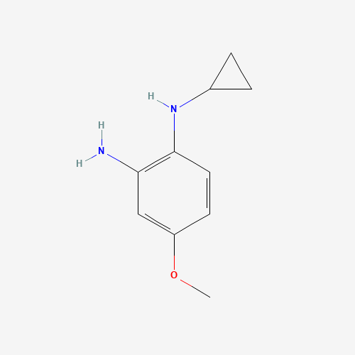 1-N-cyclopropyl-4-methoxybenzene-1,2-diamine (CAS: 1356483-92-5) - Chemical Structure and Molecular Formula 
