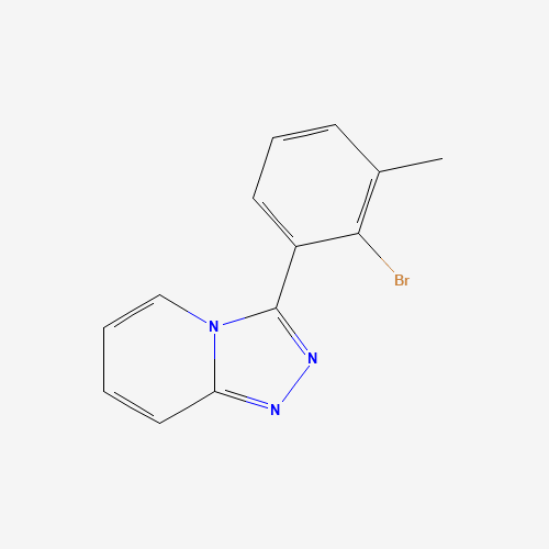 3-(2-bromo-3-methylphenyl)-[1,2,4]triazolo[4,3-a]pyridine (CAS: 1319196-83-2) - Chemical Structure and Molecular Formula 