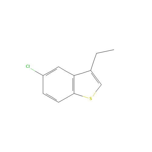 5-chloro-3-ethyl-1-benzothiophene (CAS: 51828-46-7) - Chemical Structure and Molecular Formula 