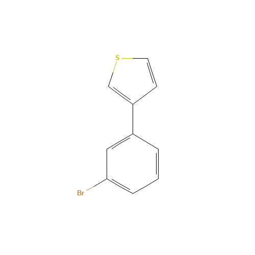 3-(3-bromophenyl)thiophene (CAS: 20608-84-8) - Chemical Structure and Molecular Formula 