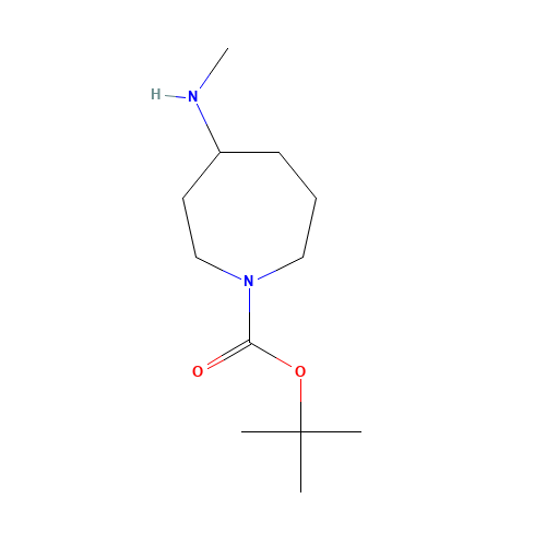 tert-butyl 4-(methylamino)azepane-1-carboxylate (CAS: 878630-92-3) - Chemical Structure and Molecular Formula 
