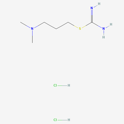 3-(dimethylamino)propyl carbamimidothioate;dihydrochloride (CAS: 23256-33-9) - Chemical Structure and Molecular Formula 