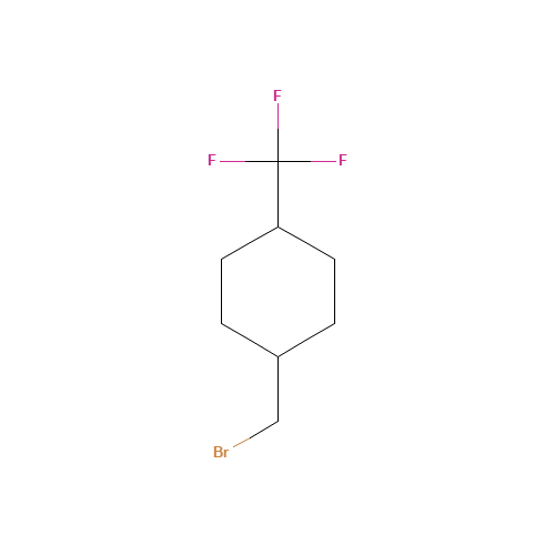 1-(bromomethyl)-4-(trifluoromethyl)cyclohexane (CAS: 133261-36-6) - Chemical Structure and Molecular Formula 