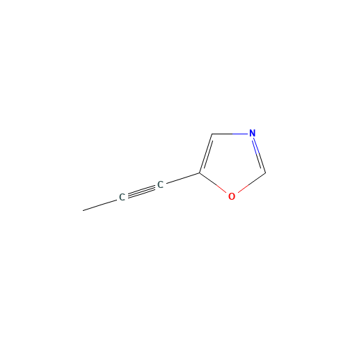 5-prop-1-ynyl-1,3-oxazole (CAS: 1178566-51-2) - Chemical Structure and Molecular Formula 