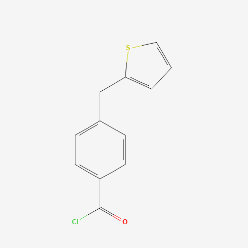 4-(thiophen-2-ylmethyl)benzoyl chloride (CAS: 1151512-19-4) - Chemical Structure and Molecular Formula 