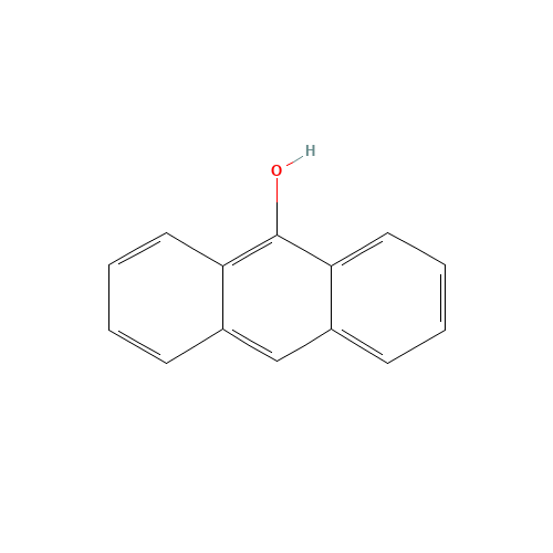 anthracen-9-ol (CAS: 529-86-2) - Chemical Structure and Molecular Formula 