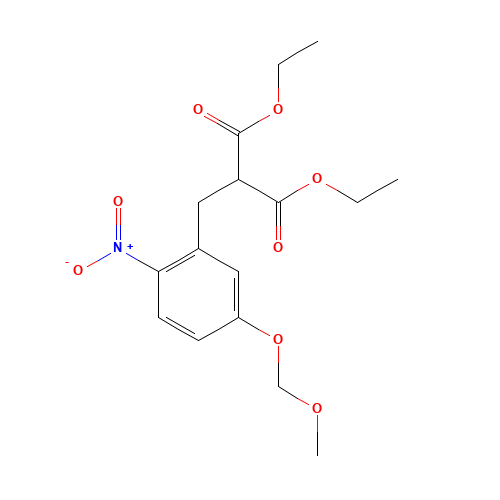 diethyl 2-[[5-(methoxymethoxy)-2-nitrophenyl]methyl]propanedioate (CAS: 664364-56-1) - Related Chemical Product