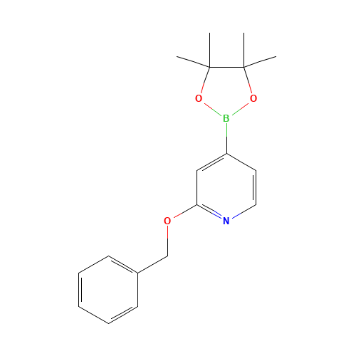 2-phenylmethoxy-4-(4,4,5,5-tetramethyl-1,3,2-dioxaborolan-2-yl)pyridine (CAS: 1256359-03-1) - Related Chemical Product