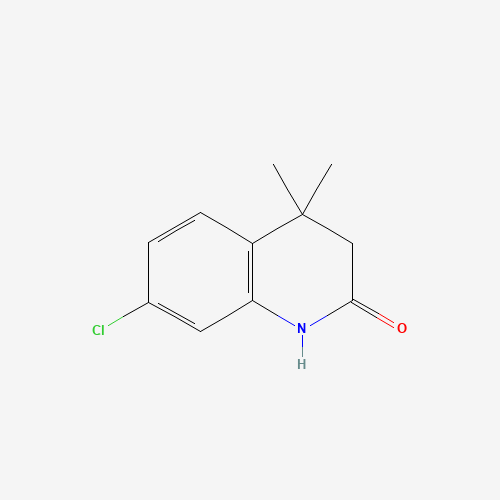 7-chloro-4,4-dimethyl-1,3-dihydroquinolin-2-one (CAS: 133999-06-1) - Chemical Structure and Molecular Formula 