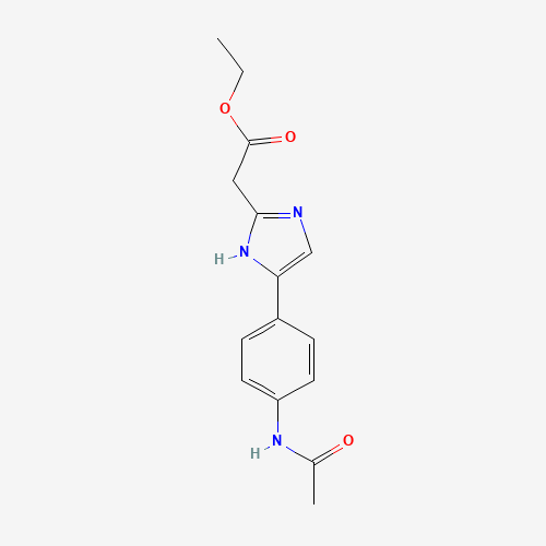 ethyl 2-[5-(4-acetamidophenyl)-1H-imidazol-2-yl]acetate (CAS: 908007-24-9) - Related Chemical Product