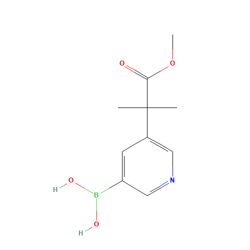 [5-(1-methoxy-2-methyl-1-oxopropan-2-yl)pyridin-3-yl]boronic acid (CAS: 1318768-60-3) - Related Chemical Product