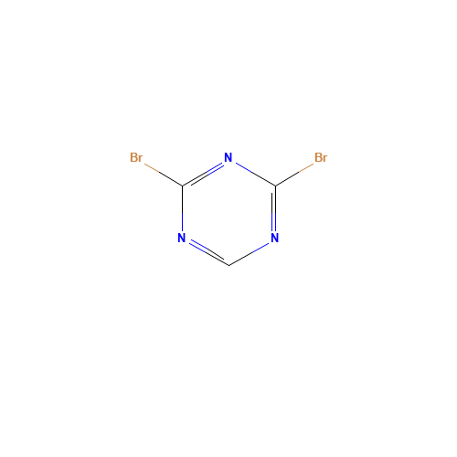 2,4-dibromo-1,3,5-triazine (CAS: 38771-76-5) - Chemical Structure and Molecular Formula 