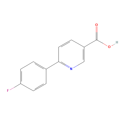 6-(4-fluorophenyl)pyridine-3-carboxylic acid (CAS: 223127-24-0) - Chemical Structure and Molecular Formula 