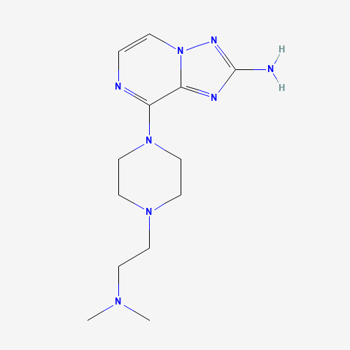 8-[4-[2-(dimethylamino)ethyl]piperazin-1-yl]-[1,2,4]triazolo[1,5-a]pyrazin-2-amine (CAS: 1360612-82-3) - Related Chemical Product