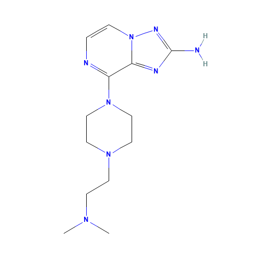 8-[4-[2-(dimethylamino)ethyl]piperazin-1-yl]-[1,2,4]triazolo[1,5-a]pyrazin-2-amine (CAS: 1360612-82-3) - Related Chemical Product