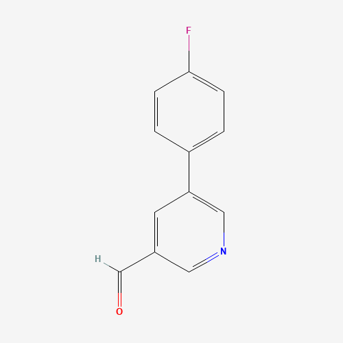 5-(4-fluorophenyl)pyridine-3-carbaldehyde (CAS: 381684-96-4) - Chemical Structure and Molecular Formula 